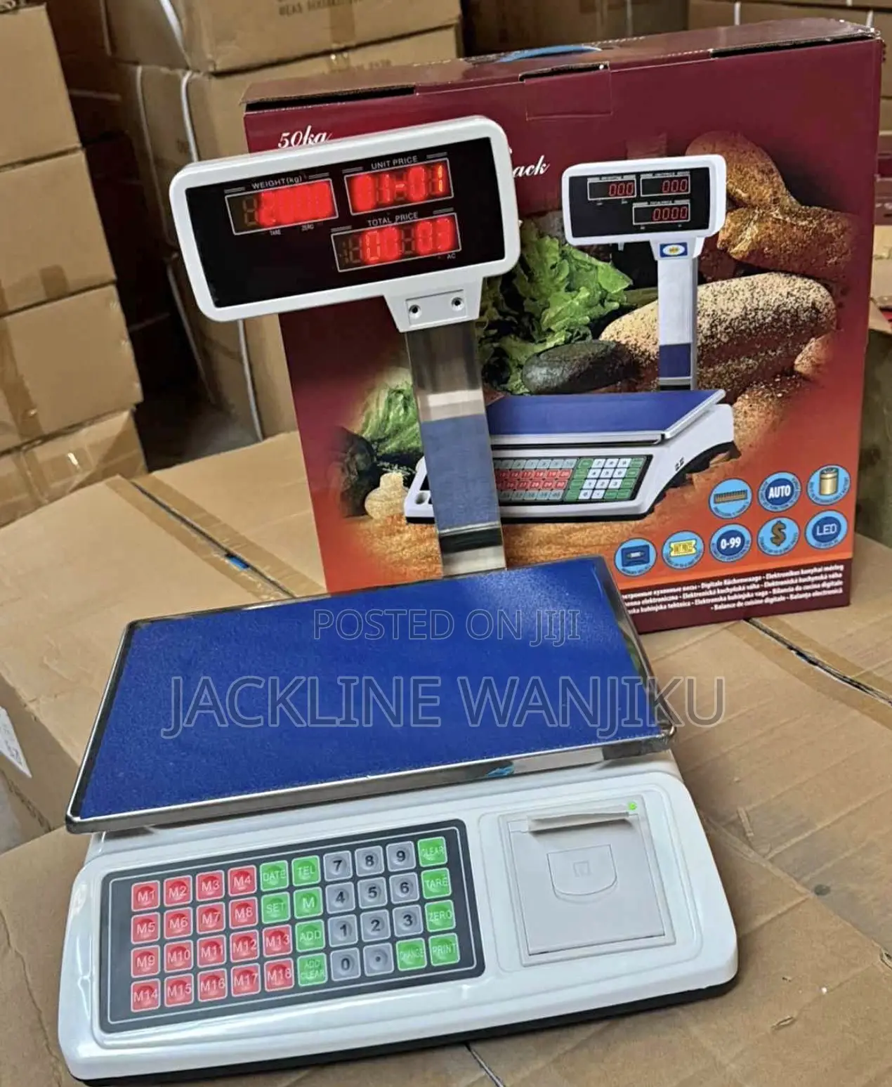 50kg Electric Weighing Scale With Receipt Printer