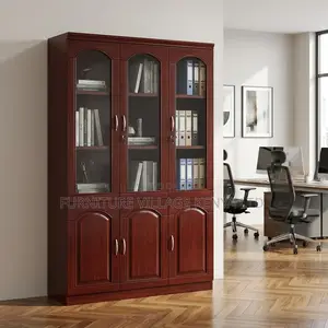 Office Cabinet; 3-door Wooden Office Filling Cabinet