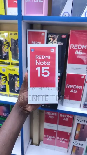 New Xiaomi Redmi Note 15 256 GB Black