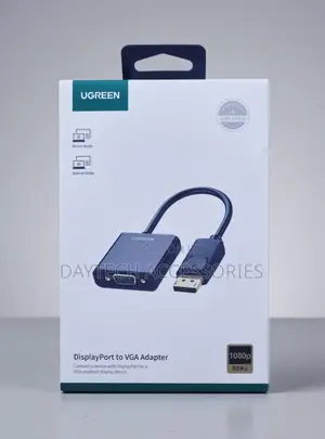 Ugreen Displayport Male to Vga Female Converter (Black) - Ug-20415