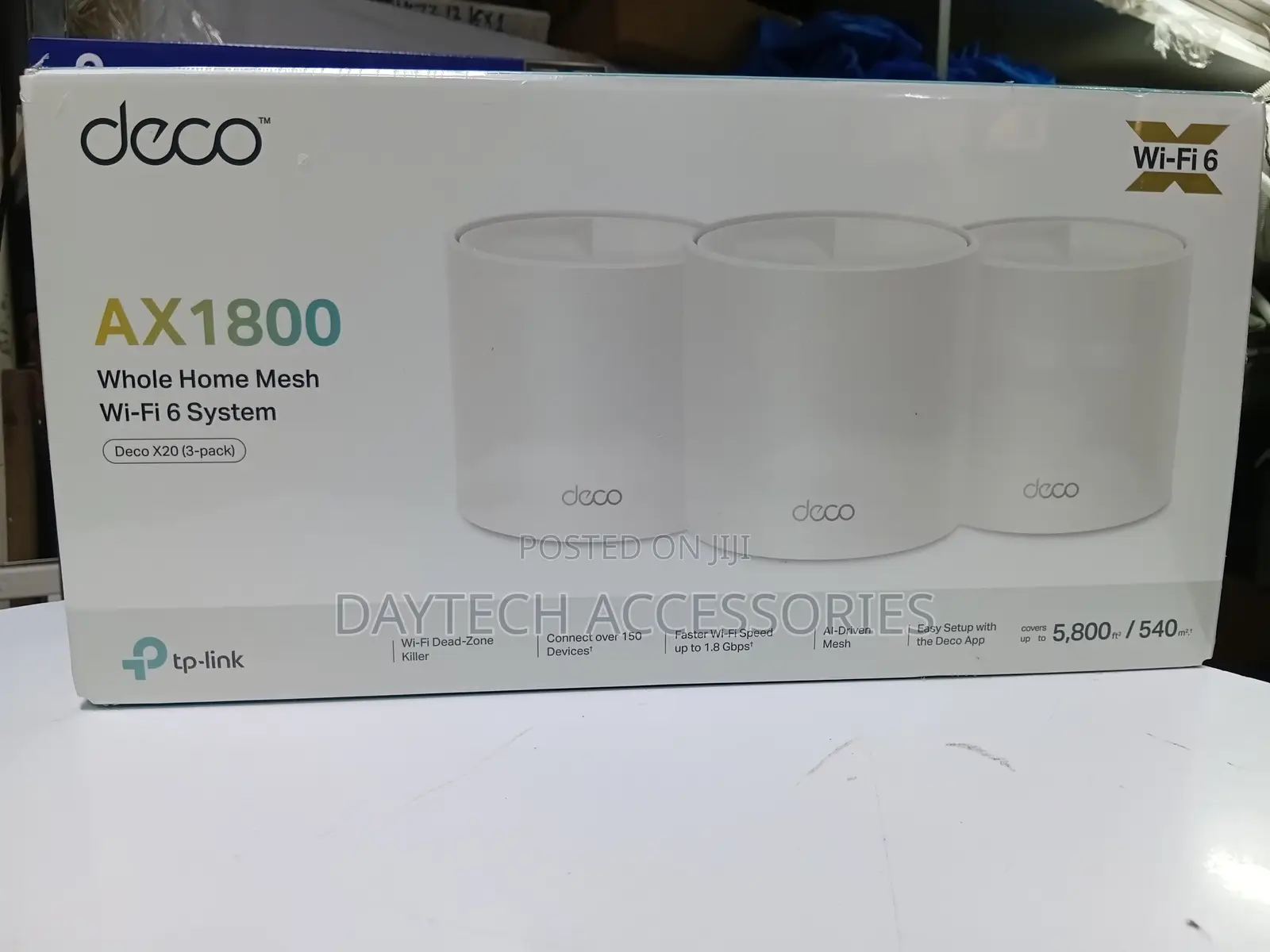 Tp-Link Deco X10 3-Pack Ax1500 Whole Home Mesh Wi-Fi 6 System - White