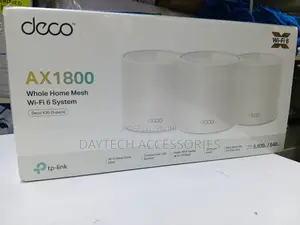 Tp-Link Deco X10 3-Pack Ax1500 Whole Home Mesh Wi-Fi 6 System - White