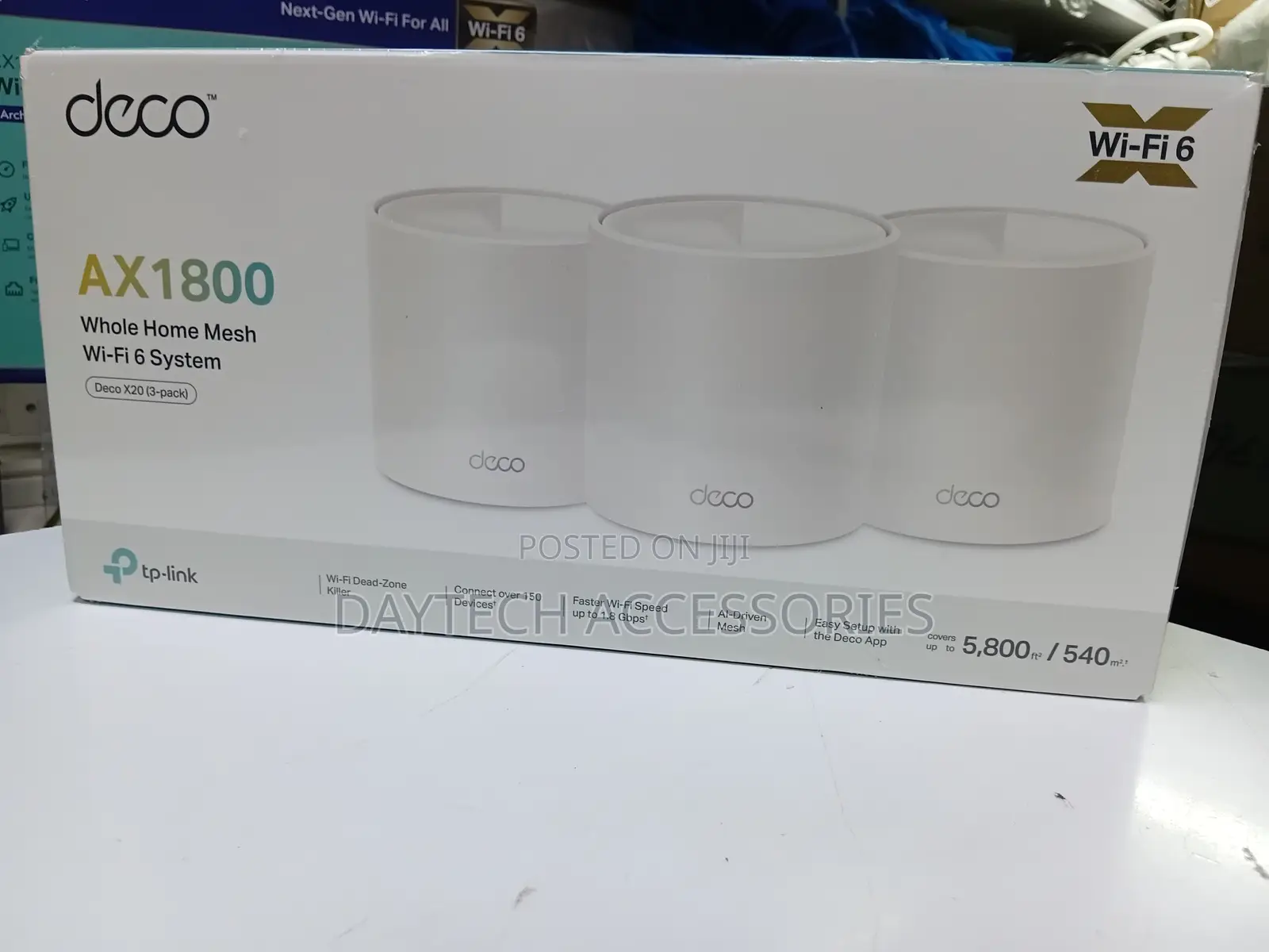 Tp-Link Deco X10 3-Pack Ax1500 Whole Home Mesh Wi-Fi 6 System - White