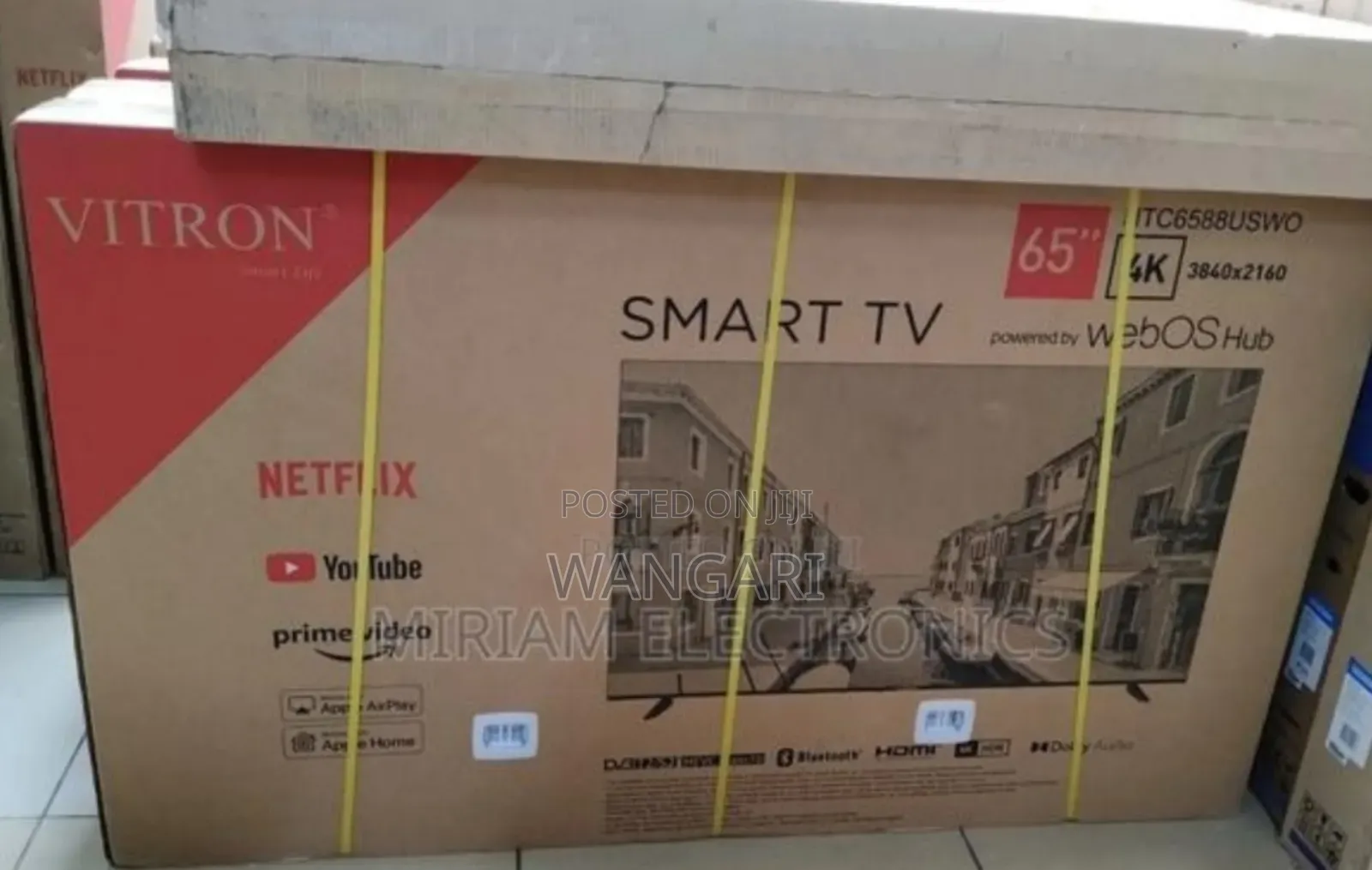 Vitron 65inches Smart Android Tv, Pay After Delivery
