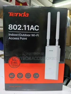 Tenda Oap1200 Rugged Ac1200 Dual-Band Outdoor Wi-Fi Access Point