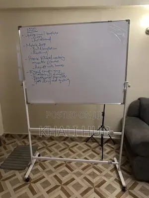 Whiteboard Heavy Duty Mobile Whiteboard With Stand Wheels 1.2m X 0.9m