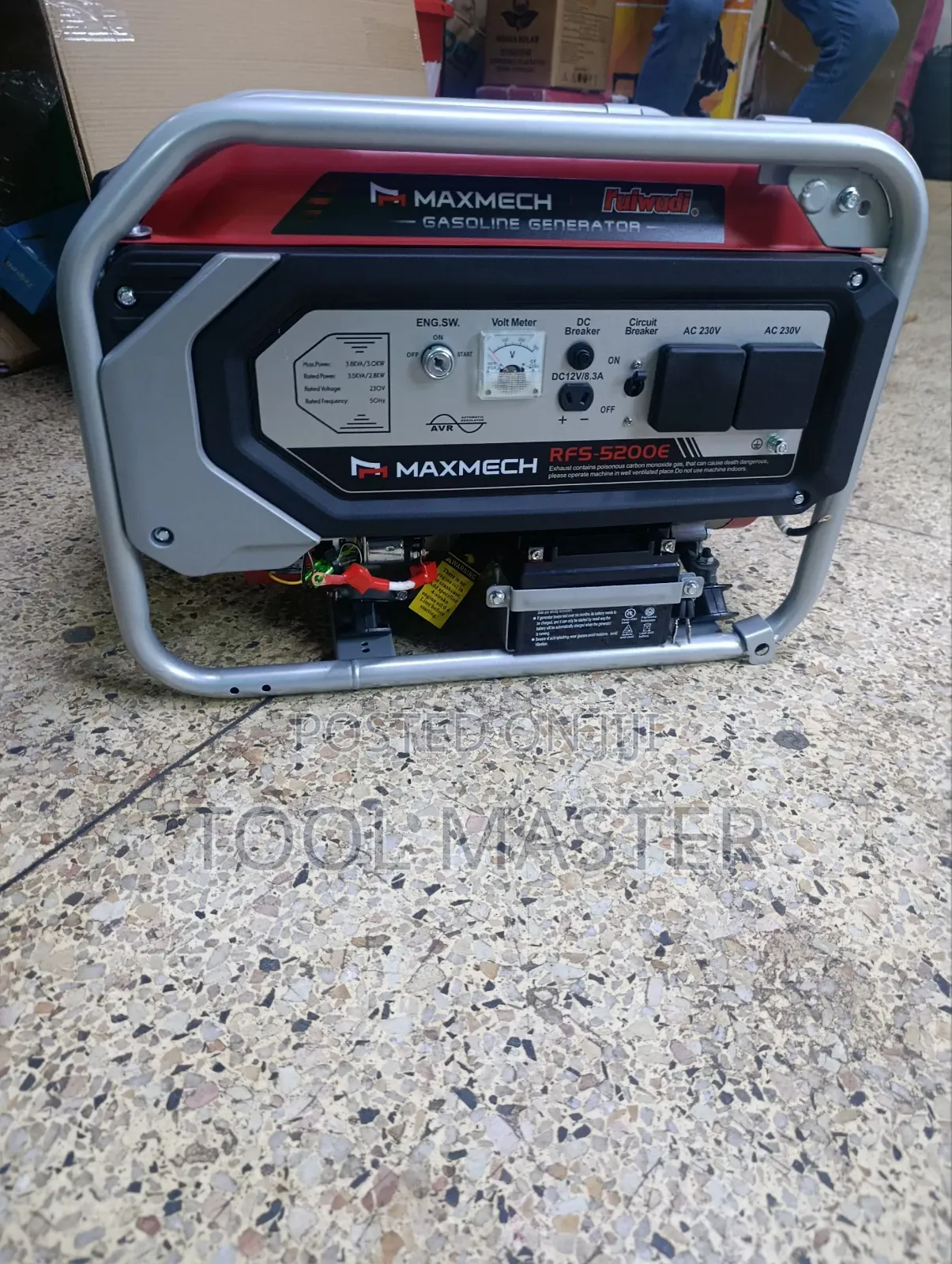 6.9kva Maxmech Generator/ Manual and Key Start Generator