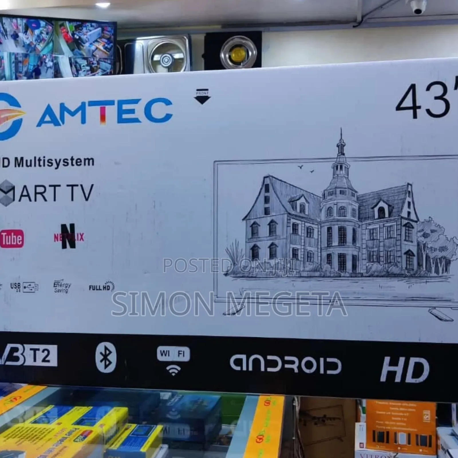*Amtec 43" Smart Android Frameless Bluetooth Available 
Cheapest
