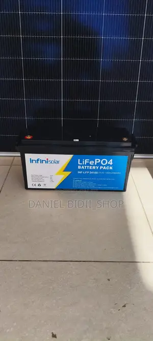 Infini Solar Lifepo4 Lithium Battery Pack 24v 100ah 2560wh