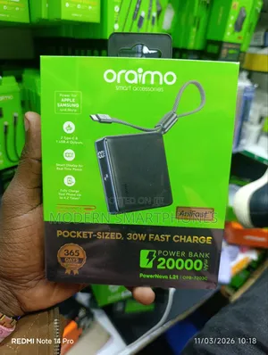 Oraimo Powernova L21 20000mah 30w Power Bank
