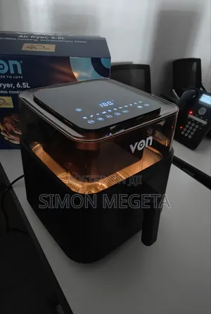 *Von Airfryer 6.5litres Digital Vaf072dck