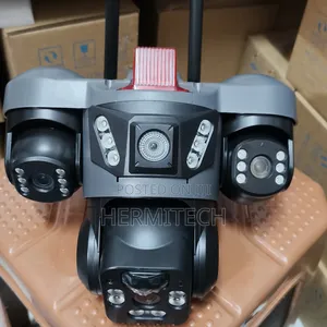 Coloured Night Vision Recordings With Triple Lens 4g Solar Camera