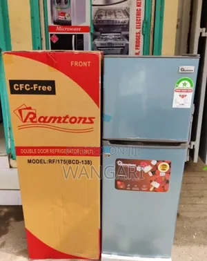 Low Power Consumption Ramtons 138 Litres Double Door Refrigerator