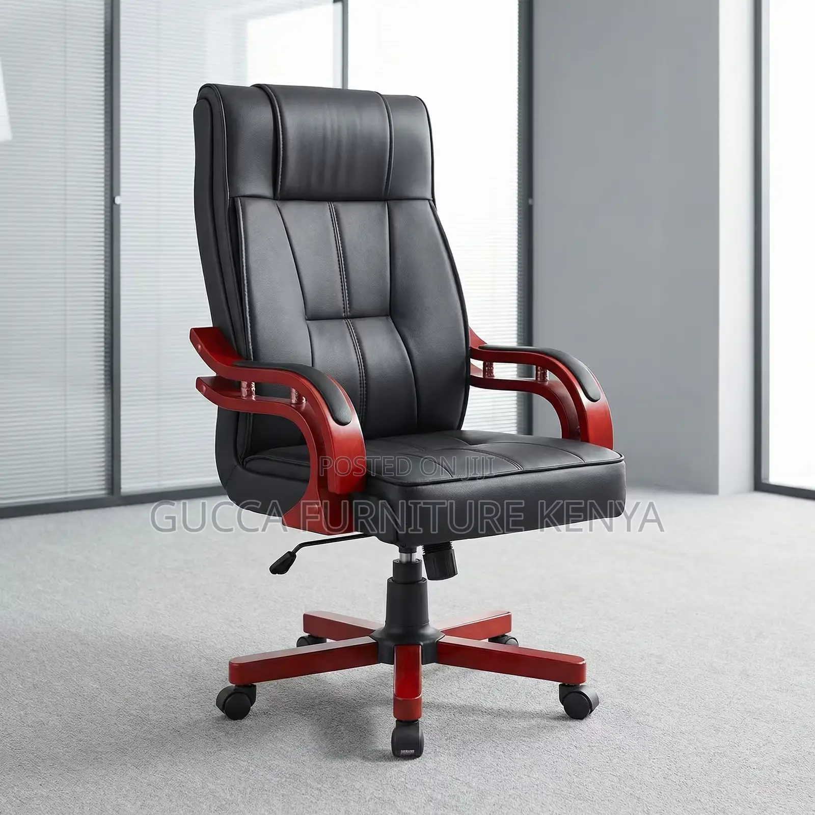 Executive Leather High-back Bliss Office Seat