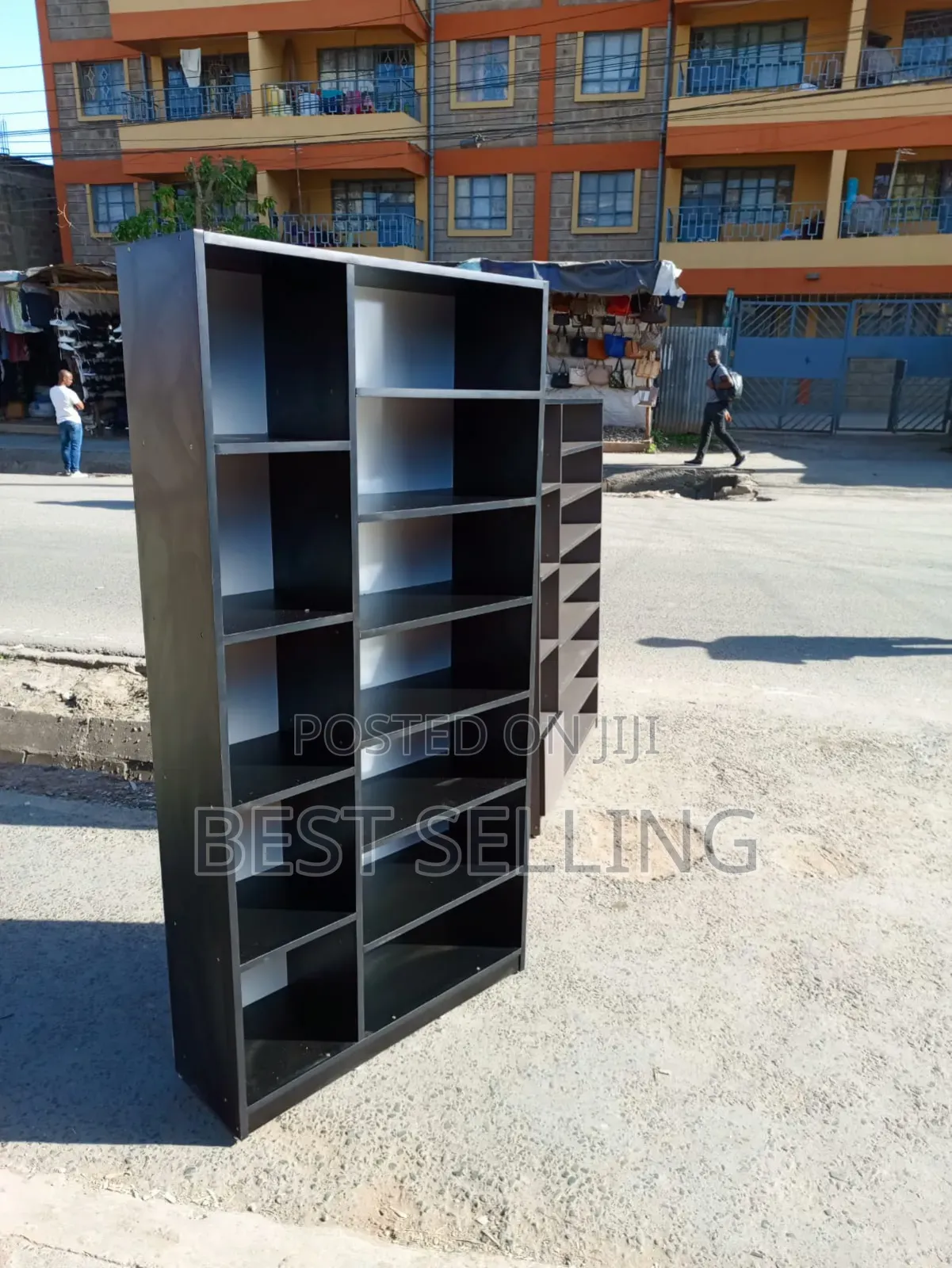 Grey Bookshelf