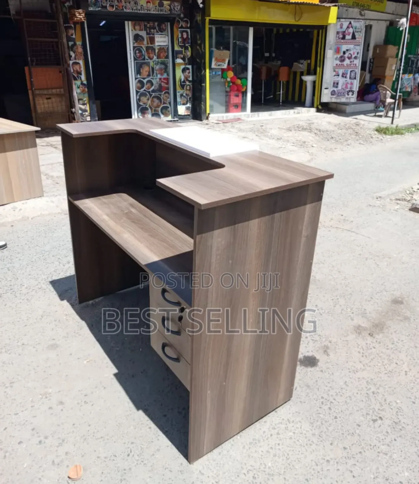 Rated Brown Customer Service Office Desk