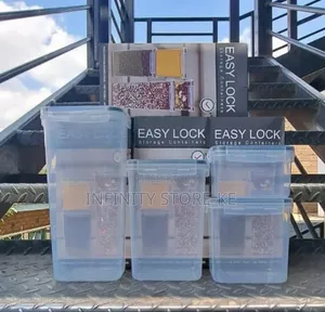 4 PCS Easy Lock Storage Containers 0.8l,1.4l,2.0l,2.8l