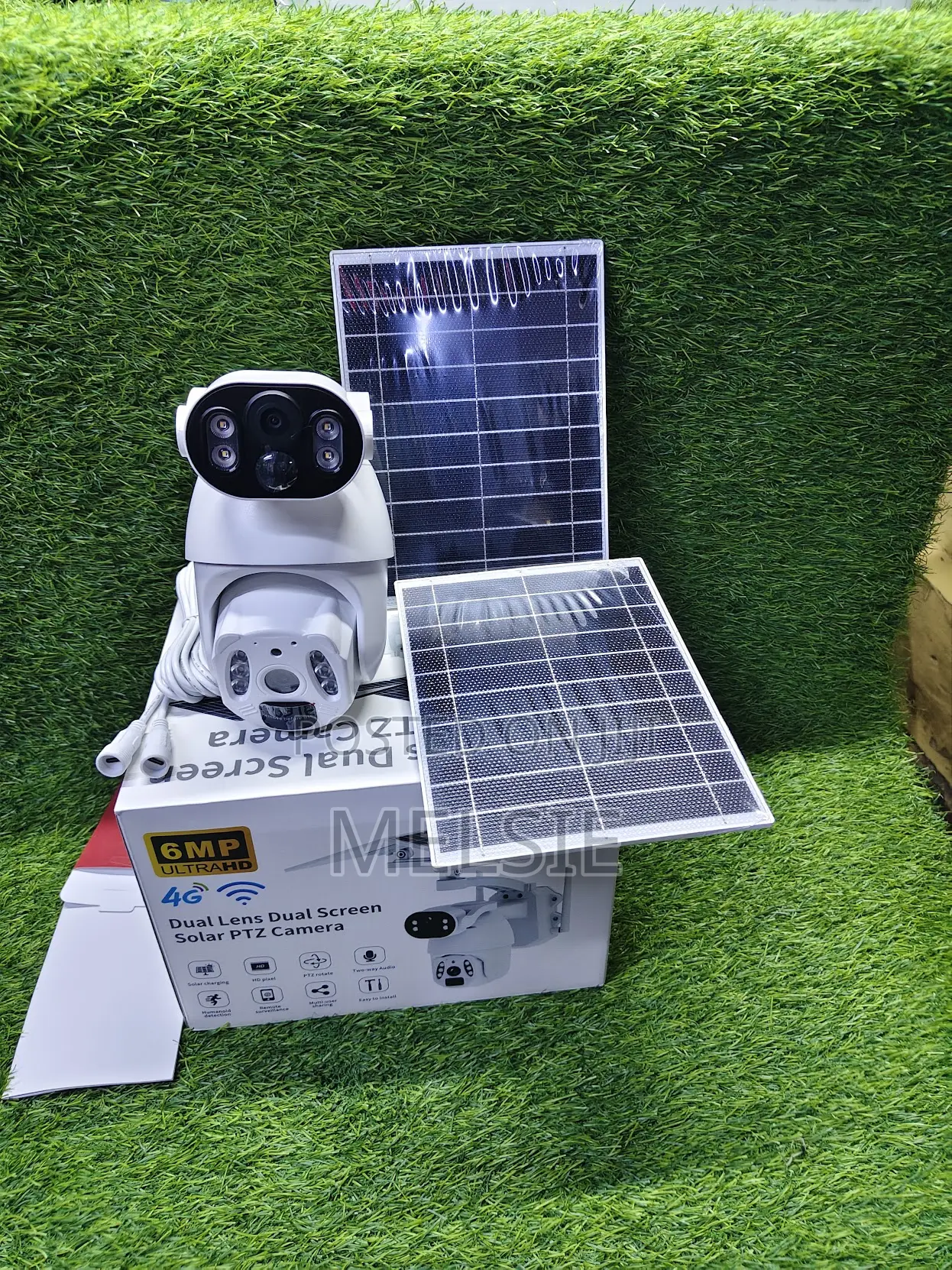 6mp Ubox Solar Powered Dual Lens PTZ CCTV Camera