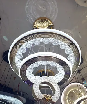 Modern 3 Colour Ring Crystal Led Chandelier Pendant Light
