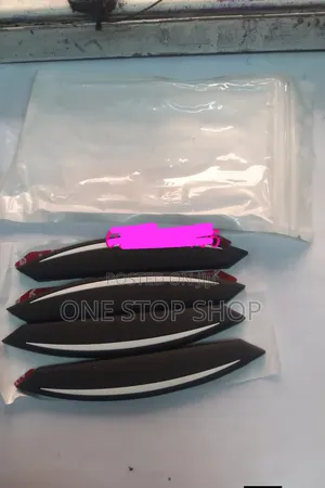 Black 4pc Door Guard Rubber Protector for All Car Models