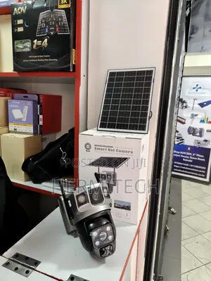 Easy to Install PTZ Cameras With 2 Camera Lens 4g Smart Solar Powered