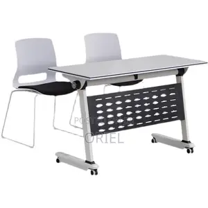 Office Study Table : Foldable Mobile Training Conference Table