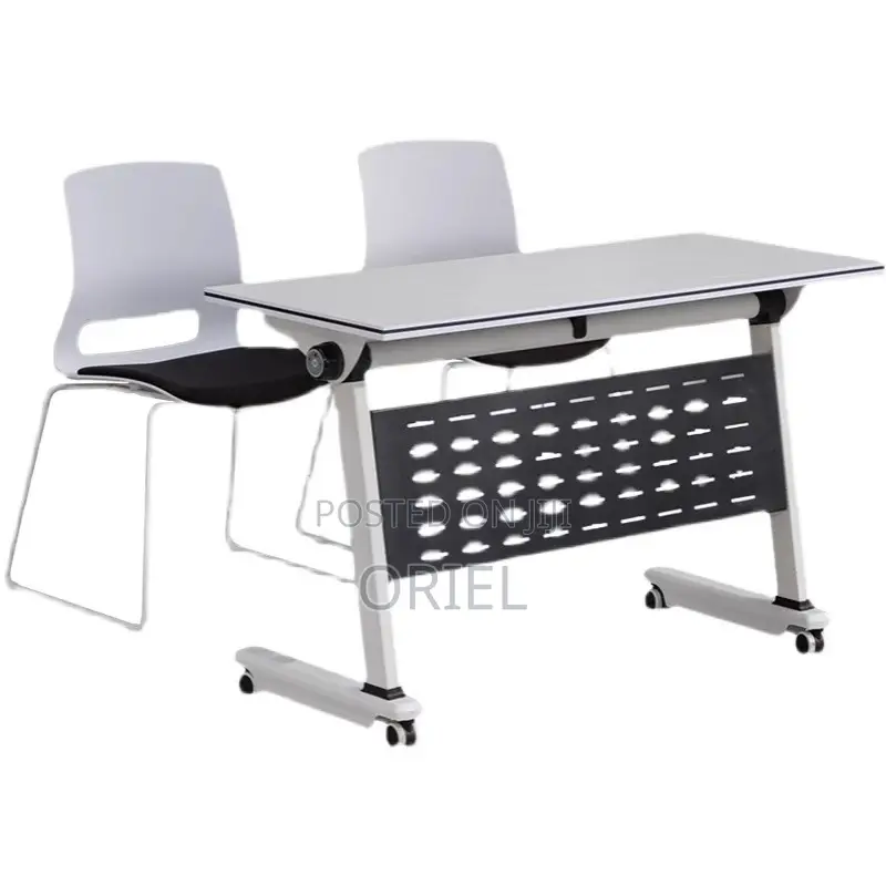 Office Study Table : Foldable Mobile Training Conference Table