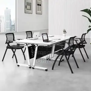 Office Study Table : Foldable Mobile Training Conference Table