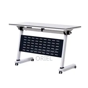 Office Study Table : Foldable Mobile Training Conference Table