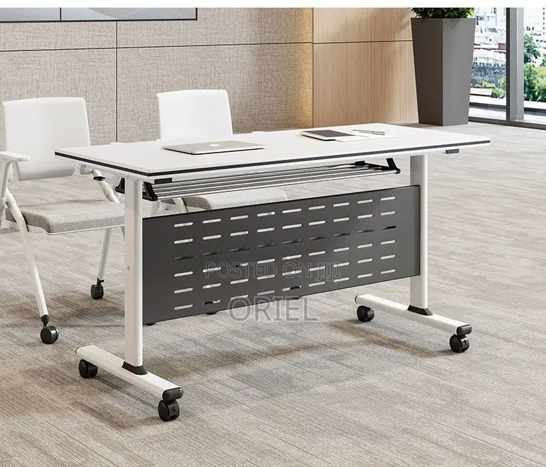 Office Study Table : Foldable Mobile Training Conference Table