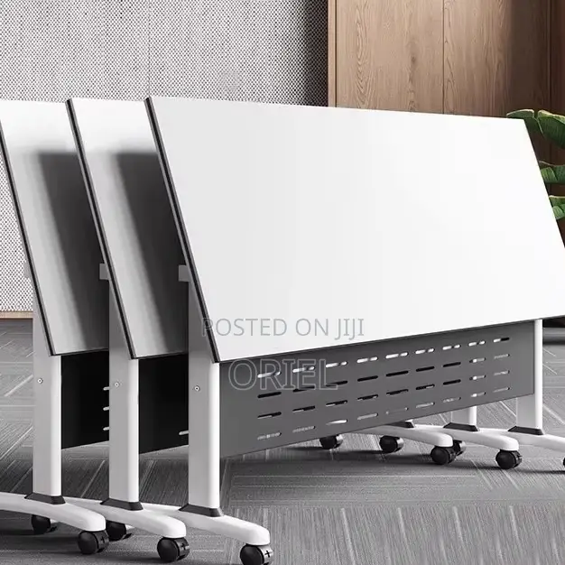 Office Study Table : Foldable Mobile Training Conference Table