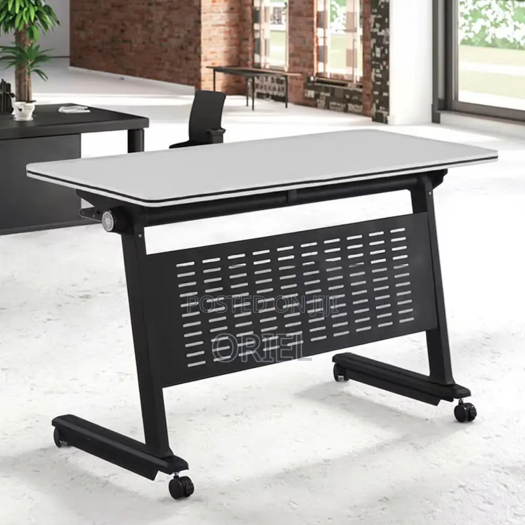 Office Study Table : Foldable Mobile Training Conference Table