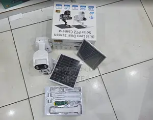 6mp Full Hd Ubox Solar 4g Powered CCTV Outdoor Camera With Dual Lenses
