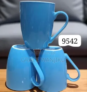 6pcs Ceramic Cups Double Colour