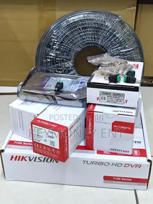 Hikvision 4 CCTV Camera Full Package 2mp With Night Vision