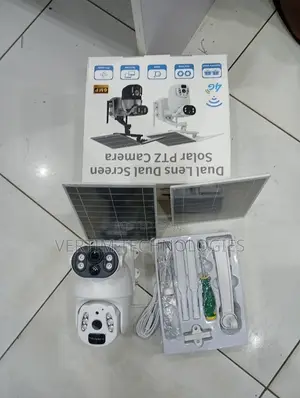 6mp Dual Lens Solar Powered Security Outdoor 4g Dual Panel Solart