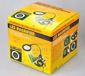Soldering Helping Hand With Led Magnifier