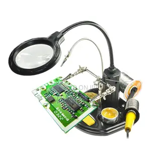 Soldering Helping Hand With Led Magnifier