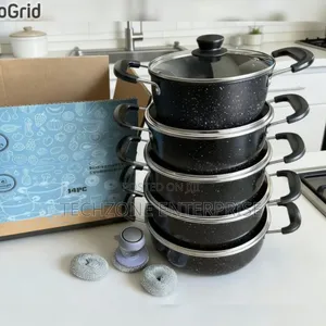 14 Pieces Non Stick Cookware Set With Glass Lid 