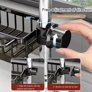 Aluminum Kitchen Bathroom Sink Organizer