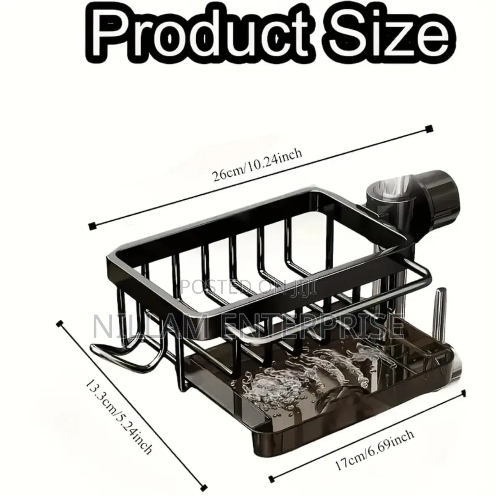 Aluminum Kitchen Bathroom Sink Organizer