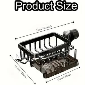 Aluminum Kitchen Bathroom Sink Organizer