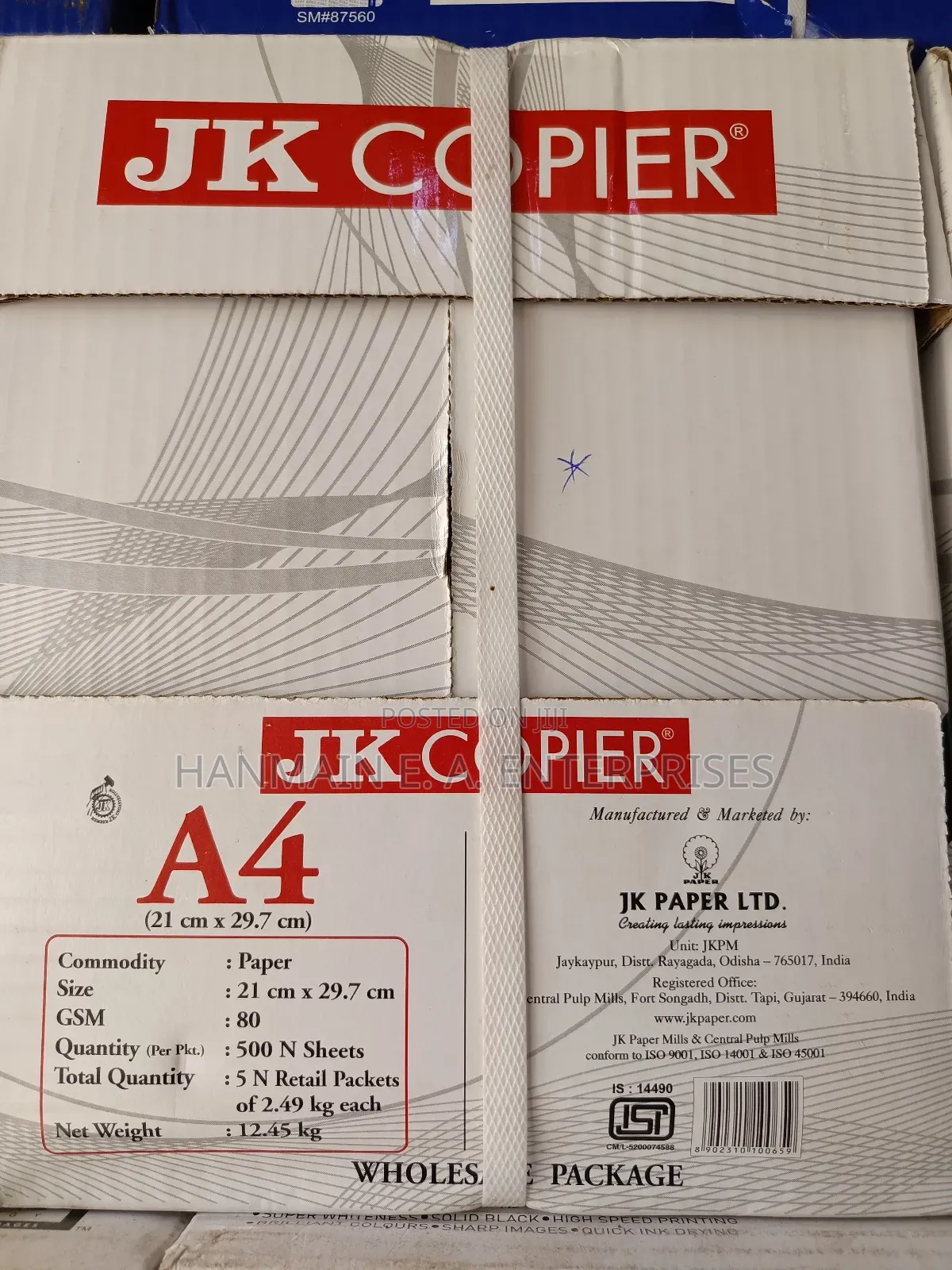 80 GSM Jk Photocopier Paper