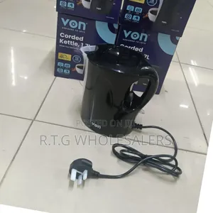 Von 1.7l Upright Cordless Kettle – Vskl17bnk White/Black