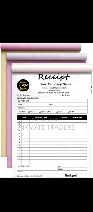 Invoice Receipt Book Printing A5 Size