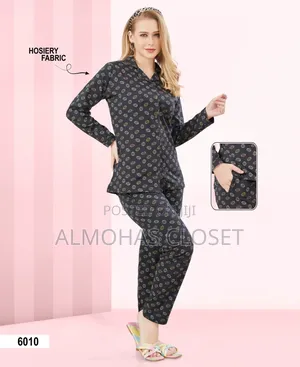 Women’S Long Sleeve Open Front Cotton Pyjama Set – Warm Soft Nightwear