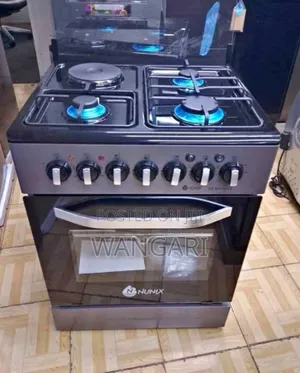 12 Months Warranty 3+1 Electric Nunix Free Standing Cooker