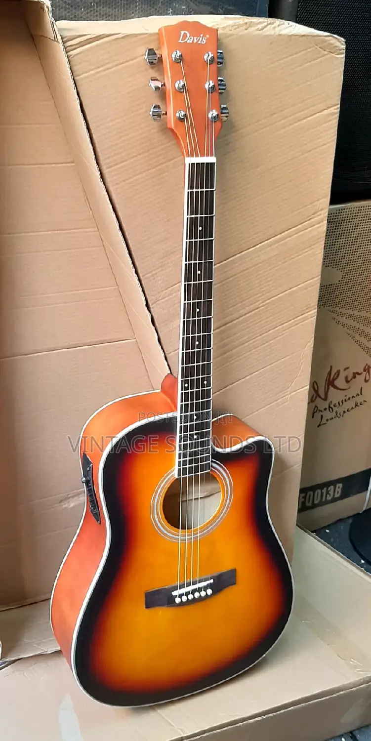 41 Inches Davis Semi Acoustic Box Guitar