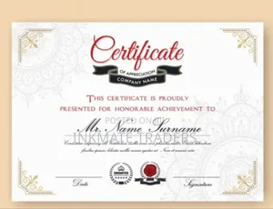 Graduation Certificate Printing Services Available