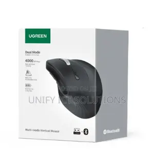 Ugreen Multi-Mode Vertical Mouse - Black - Mu008